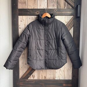 Z by Zella black bomber puffer coat size medium
